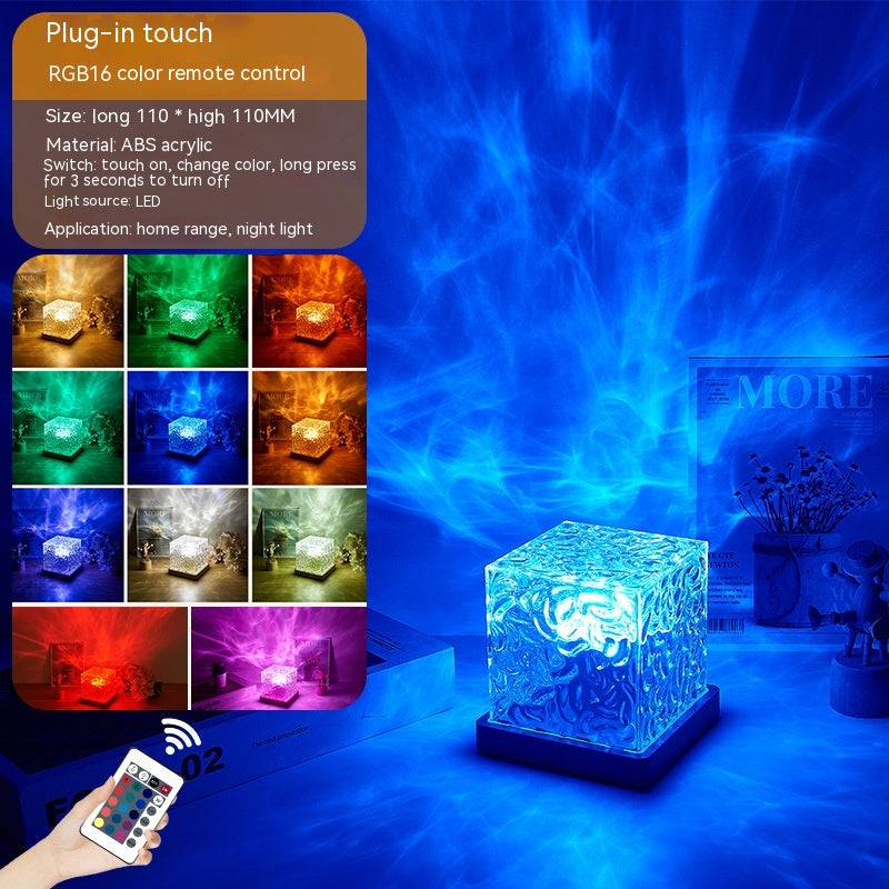 Dimmable Crystal Table Lamp 16 Color