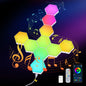 Hexagon Lights  10 Pack  LED Wall Panels, RGB Gaming Lights With APP, Smart Modular Panel Hex Tiles Push Glide Expansion Shapes Light