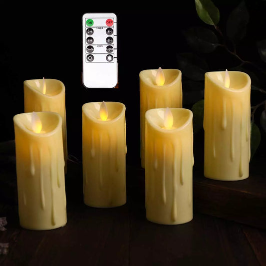 3/4/6 Pcs Flameless Candles with Remote