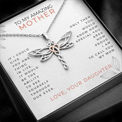 Dragonfly Necklace For Mom