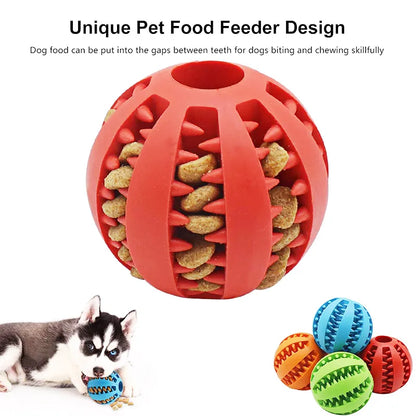 Interactive Rubber Food Ball for Pets