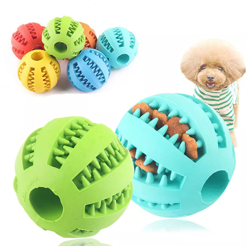 Interactive Rubber Food Ball for Pets